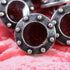 Buttons (Set of 10) - Pewter Studs | Metal | 11mm | Deep Pink